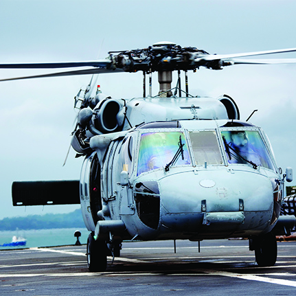 Helicopter on Helipad