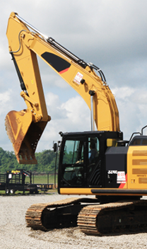 Excavator on a Construction site.
