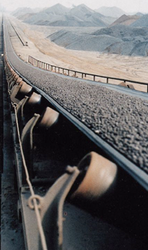 Mining track in the desert.
